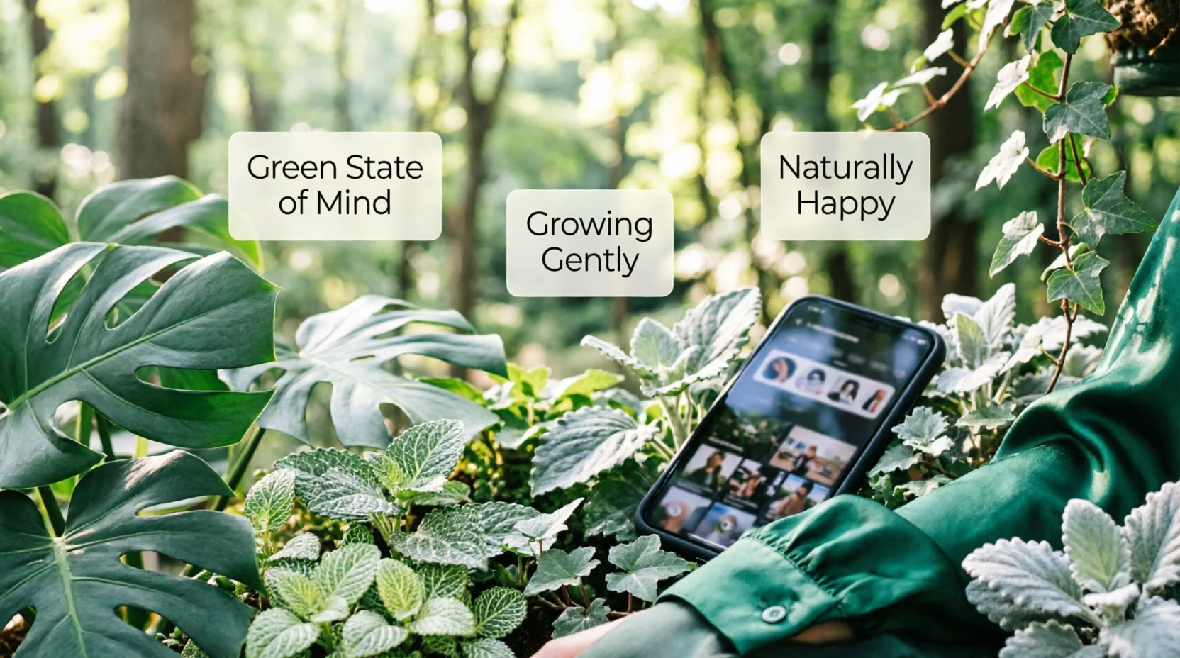 green captions for Instagram