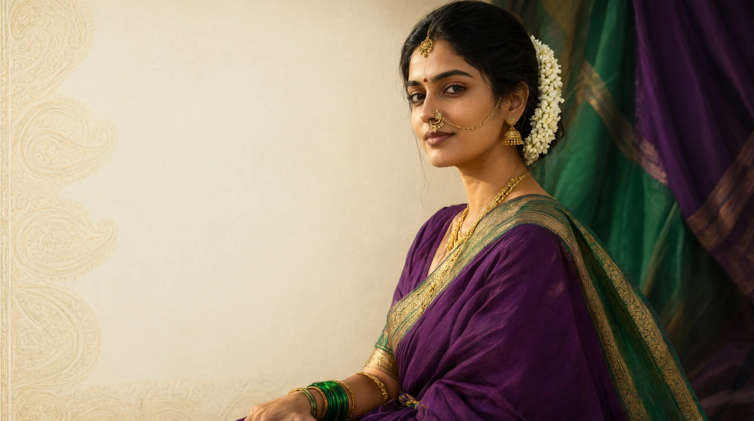 Marathi caption for saree
