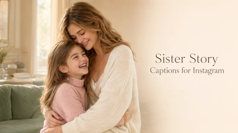 sister story captions for Instagram